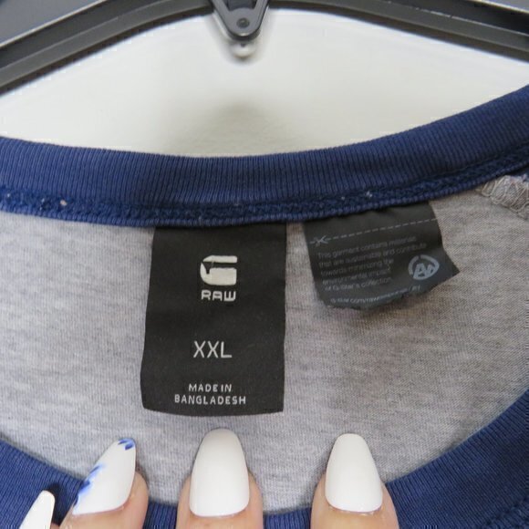 G-STAR‎ RAW Buckston Raglan Crew Neck T-Shirt sz XXL - Picture 3 of 7